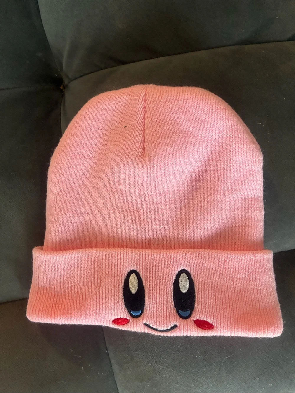 Kids Pink Character Beanie Hat